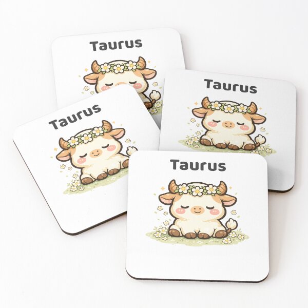 Item preview, Cute Taurus Zodiac Bull Kawaii Astrology designed and sold by creativiteemom.