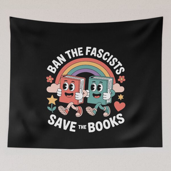 Item preview, Ban the Fascists Save the Books designed and sold by tmerchtrends.