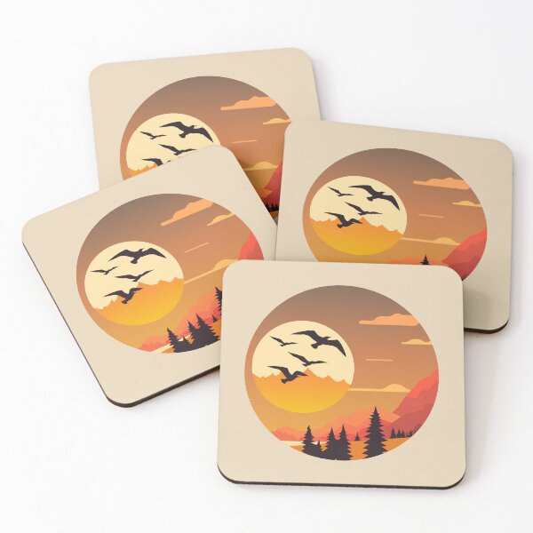 Item preview, Mountain Flying Birds Landscape designed and sold by FanFest.