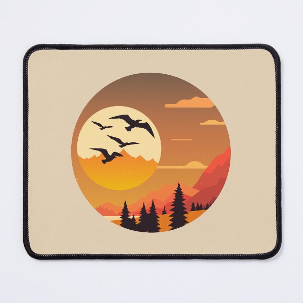 Item preview, Mountain Flying Birds Landscape designed and sold by FanFest.