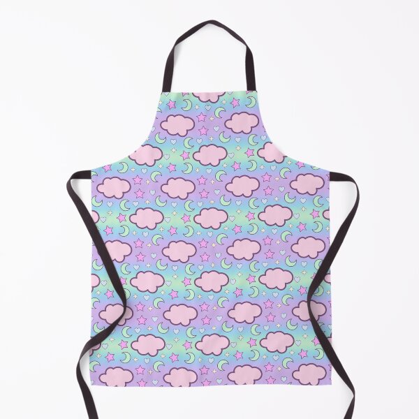 Item preview, Pastel Clouds, Moon, Stars and Hearts rainbow pattern designed and sold by Akikoart7.