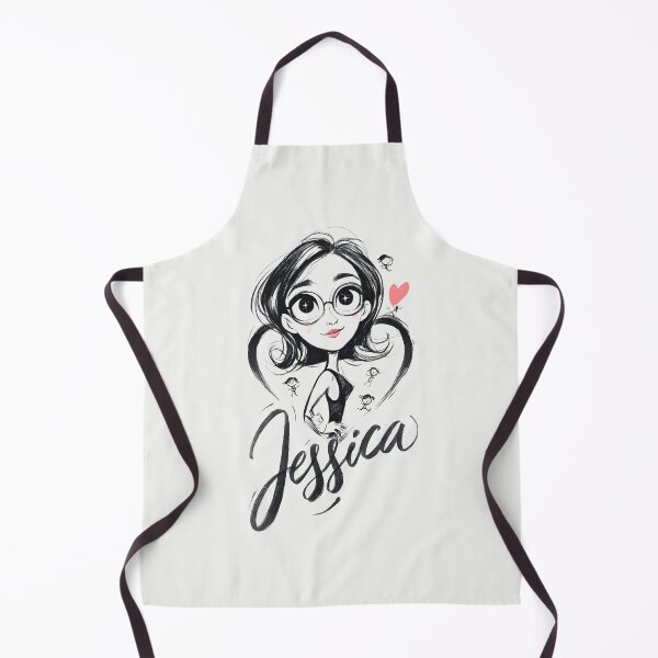 Item preview, Personalized Jessica Cat Portrait Gift for Her - Custom Name Cute Illustration designed and sold by PixelQ.