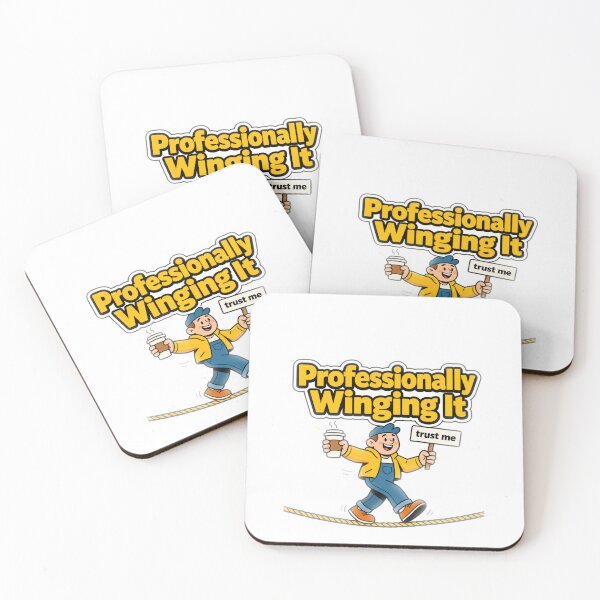 Item preview, Professionally Winging It Funny Workplace Humor Design designed and sold by KP Creative Co.