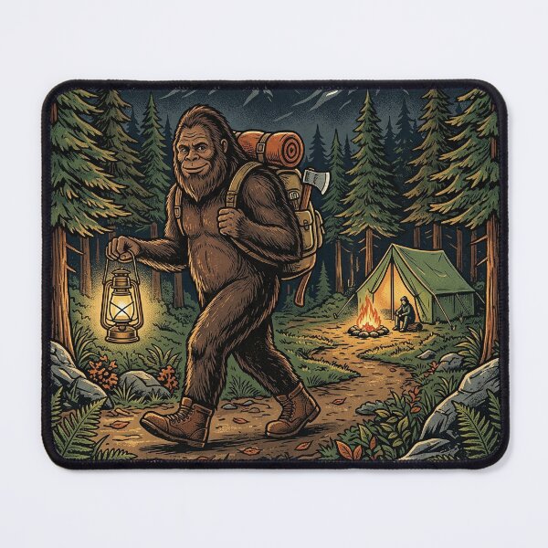 Item preview, Bigfoot Camps Better Than You – Funny Sasquatch Camping Design designed and sold by PGRprint.