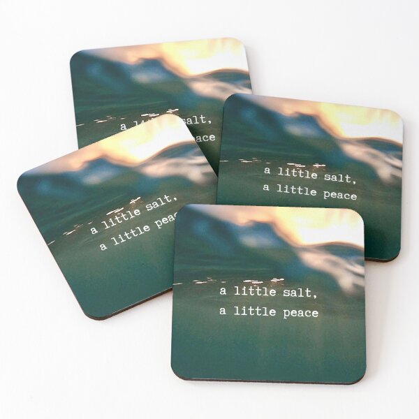Item preview, Salt & Peace Ocean Photography Quote designed and sold by Salty Colors Studio.