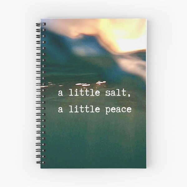 Item preview, Salt & Peace Ocean Photography Quote designed and sold by Salty Colors Studio.