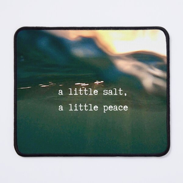 Item preview, Salt & Peace Ocean Photography Quote designed and sold by Salty Colors Studio.