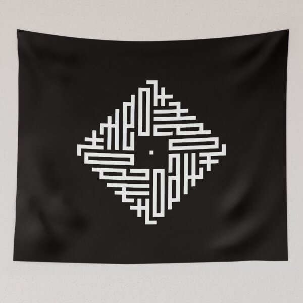 Item preview, THEO | White  | Modern Geometric Kufi Calligraphy | From Name to Art   designed and sold by FOR YOUR NAME.