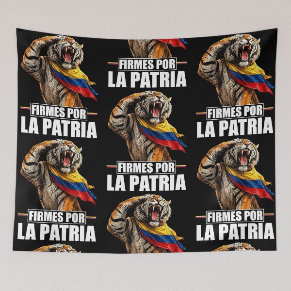 Item preview, Firmes Por La Patria Patriotic Tiger Colombia Pride Abelardo Presidente 2026 designed and sold by phoebelevine.
