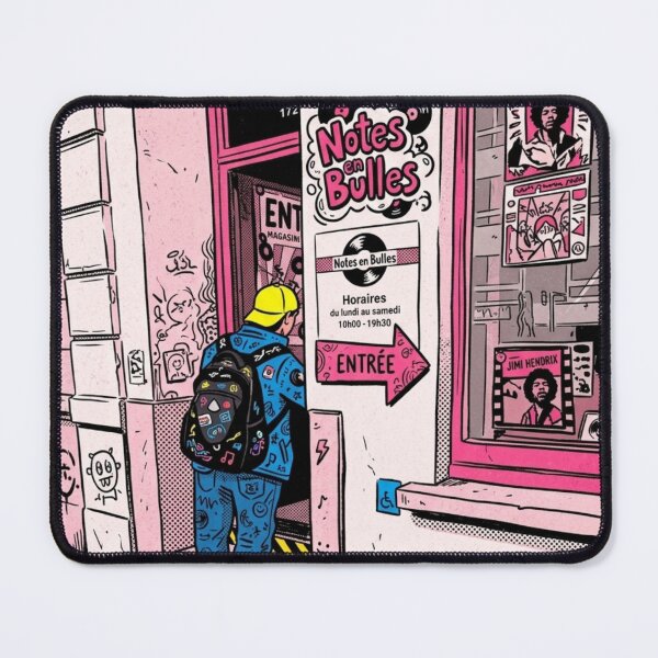 Item preview, “Notes Bulles & the Backpack Prophet of Side‑Quest Sundays” designed and sold by Print Fiction.
