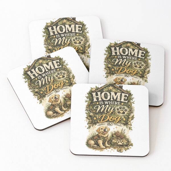 Item preview, Home is where my dog is designed and sold by Side Quest Co..