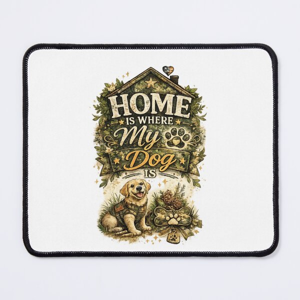 Item preview, Home is where my dog is designed and sold by Side Quest Co..