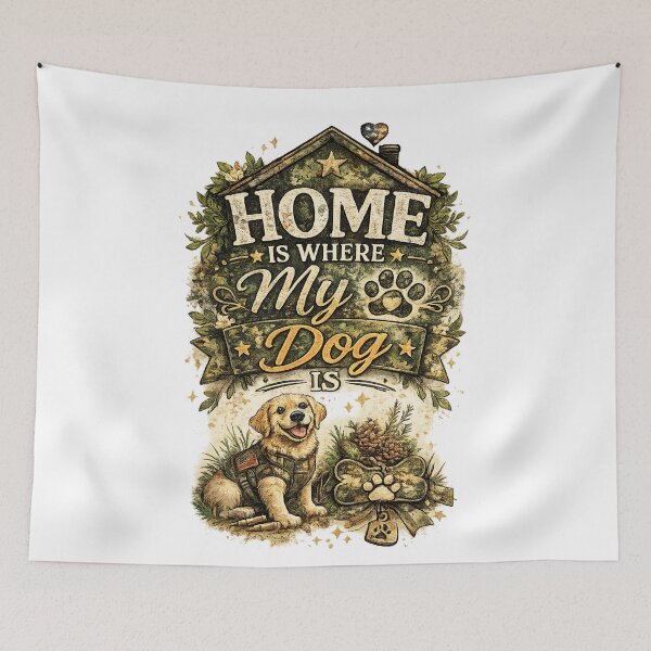Item preview, Home is where my dog is designed and sold by Side Quest Co..