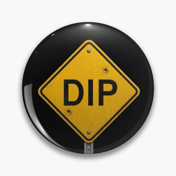 Item preview, DIP Warning Sign — Funny Weathered Road Sign Design designed and sold by GraphicsMark.