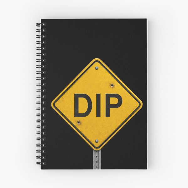 Item preview, DIP Warning Sign — Funny Weathered Road Sign Design designed and sold by GraphicsMark.