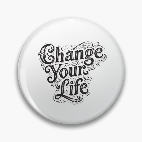 Item preview, Change Your Life - Black on White designed and sold by LisaMise.