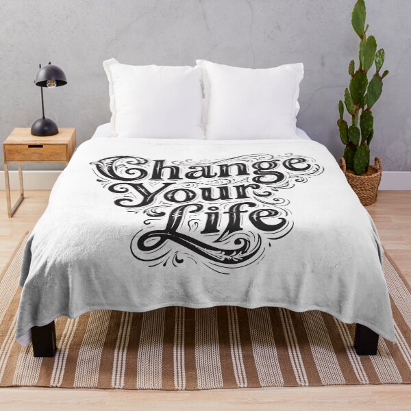 Item preview, Change Your Life - Black on White designed and sold by LisaMise.