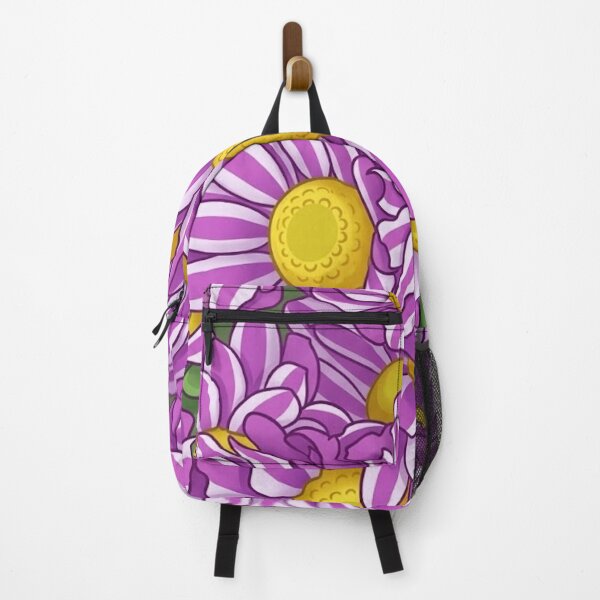 Item preview, Whimsical Pink & Purple Daisy Illustration – Vibrant Floral Cartoon Art Print designed and sold by AirCrayons27.