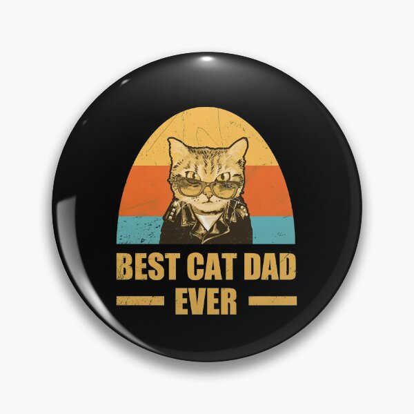 Item preview, BEST CAT DAD EVER Retro Sunset Biker Cat designed and sold by GiaoCalonas.