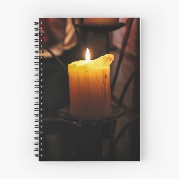 Item preview, Warm Candle Flame On Dripping Wax In Dark Room Creating Cozy Spiritual Romantic Mood designed and sold by Nmallia.