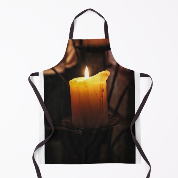 Item preview, Warm Candle Flame On Dripping Wax In Dark Room Creating Cozy Spiritual Romantic Mood designed and sold by Nmallia.