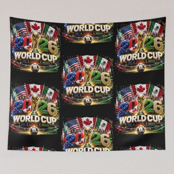 Item preview, World 2026 Cup USA Canada Mexico Soccer Fan designed and sold by phoebelevine.