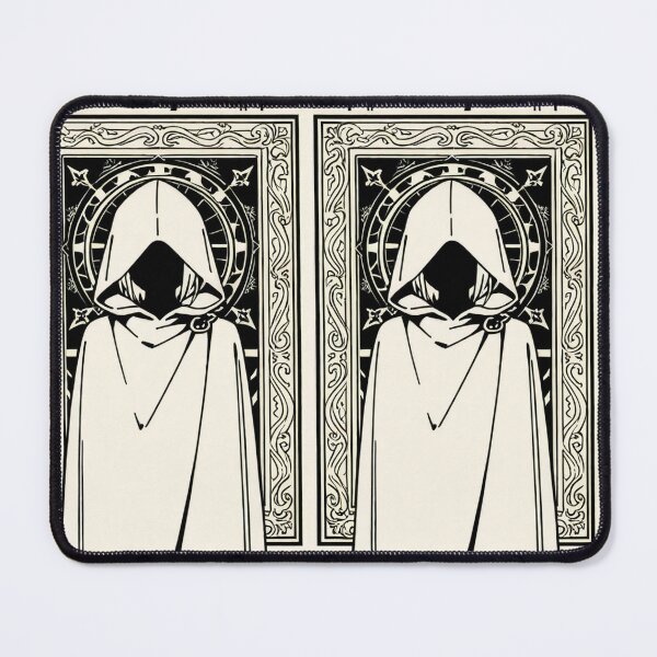 Item preview, Fashion - Man in White Hooded Cloak Hidden Face Streetwear Anime Variant 2 designed and sold by AnimeShin.