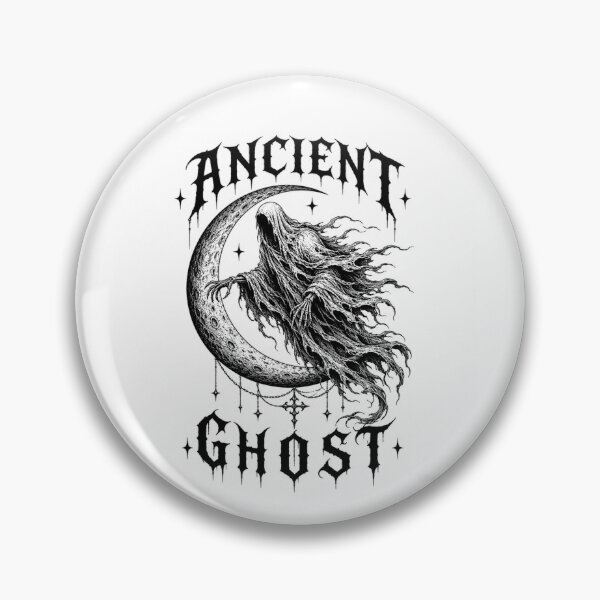 Item preview, Ancient Ghost Gothic Crescent Moon T-Shirt designed and sold by BlackBoneArt.