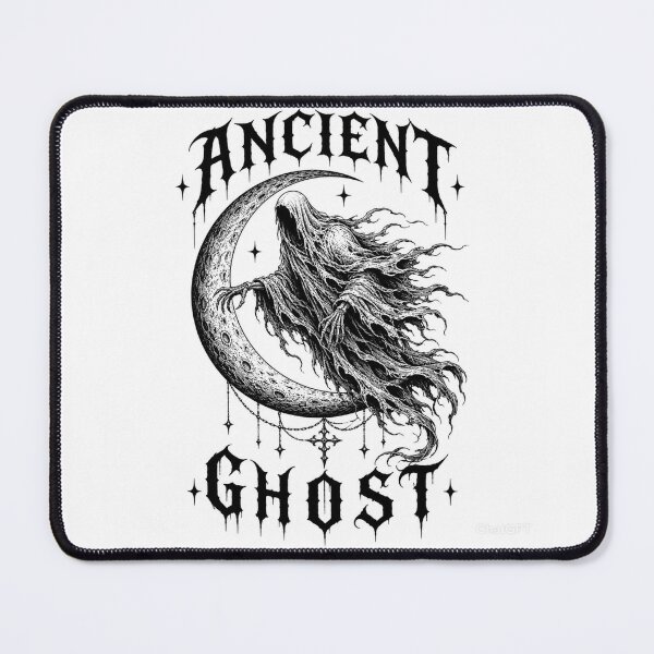 Item preview, Ancient Ghost Gothic Crescent Moon T-Shirt designed and sold by BlackBoneArt.