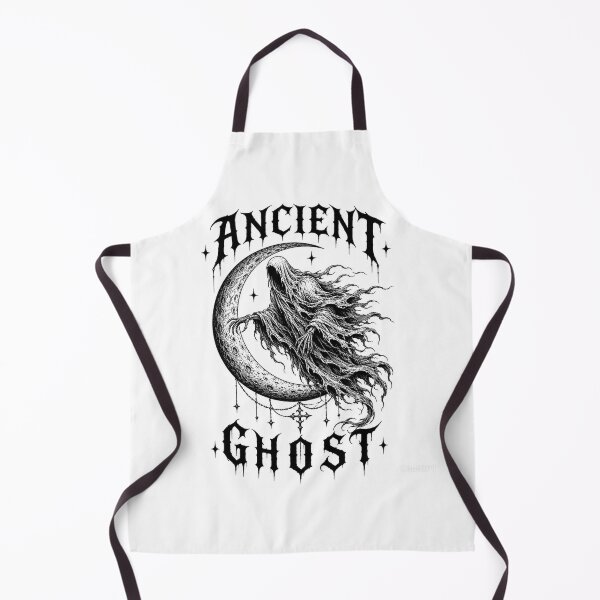 Item preview, Ancient Ghost Gothic Crescent Moon T-Shirt designed and sold by BlackBoneArt.
