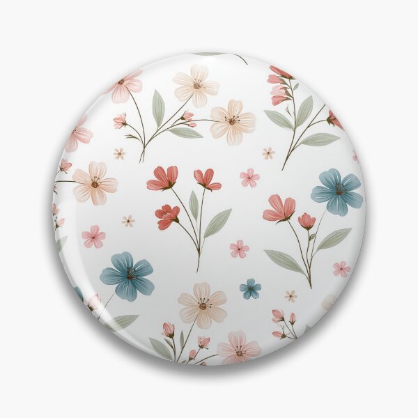 Item preview, Delicate Watercolor Wildflower Pattern in Soft Pastel Garden Colors designed and sold by The Artful Nook.
