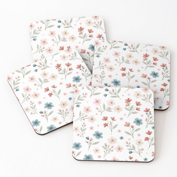 Item preview, Delicate Watercolor Wildflower Pattern in Soft Pastel Garden Colors designed and sold by The Artful Nook.