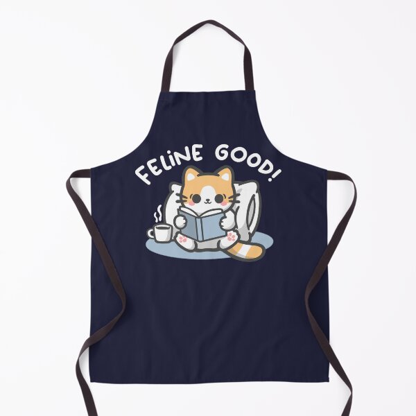 Item preview, Feline Good - Cute Honey Cat Reading Book Cozy Aesthetic designed and sold by NemiMakeit.