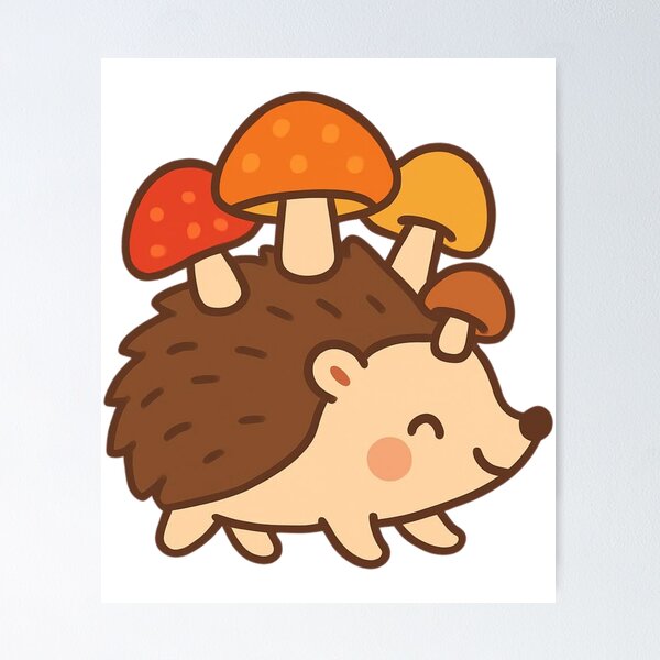 Item preview, Little Things Matter Hedgehog - Cute Kawaii Sticker designed and sold by foryouandyours.
