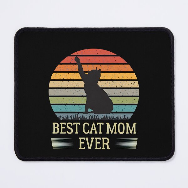 Item preview, Best Cat Mom Ever Retro Sunset Cat designed and sold by GiaoCalonas.
