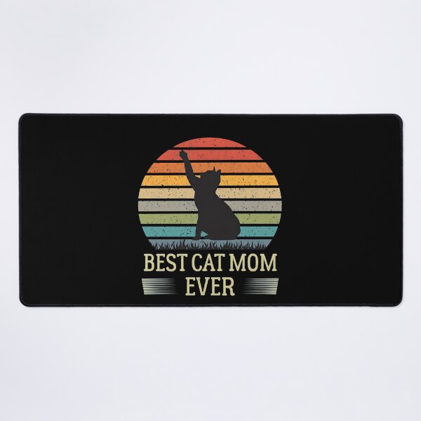 Item preview, Best Cat Mom Ever Retro Sunset Cat designed and sold by GiaoCalonas.