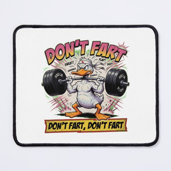 Item preview, Don't Fart Duck Weightlifting Gym Humor designed and sold by TshirtsOnline-.