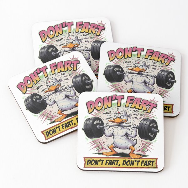 Item preview, Don't Fart Duck Weightlifting Gym Humor designed and sold by TshirtsOnline-.