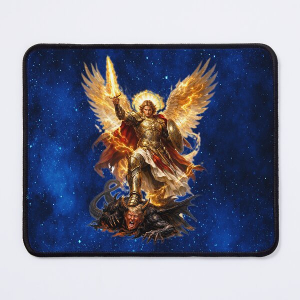 Item preview, Saint Michael the Archangel Defeating Satan designed and sold by MysticOzzy.