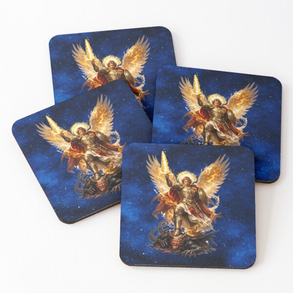 Item preview, Saint Michael the Archangel Defeating Satan designed and sold by MysticOzzy.