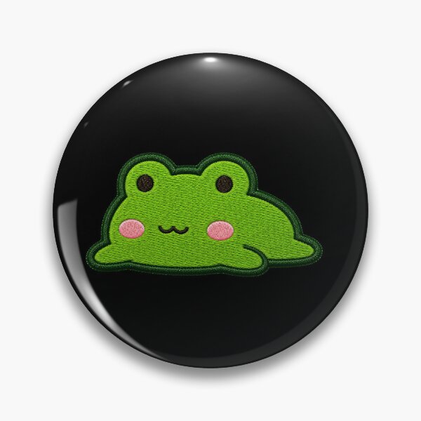 Item preview, Cute Frog Blob Embroidery Patch designed and sold by ColorSplash123.