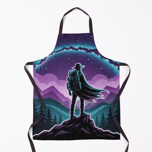 Item preview, Ghost Traveler Under Galaxy Sky Mystic Mountain Night Art designed and sold by Gabe1983.