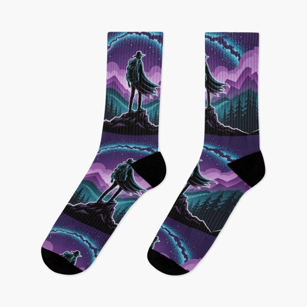 Item preview, Ghost Traveler Under Galaxy Sky Mystic Mountain Night Art designed and sold by Gabe1983.