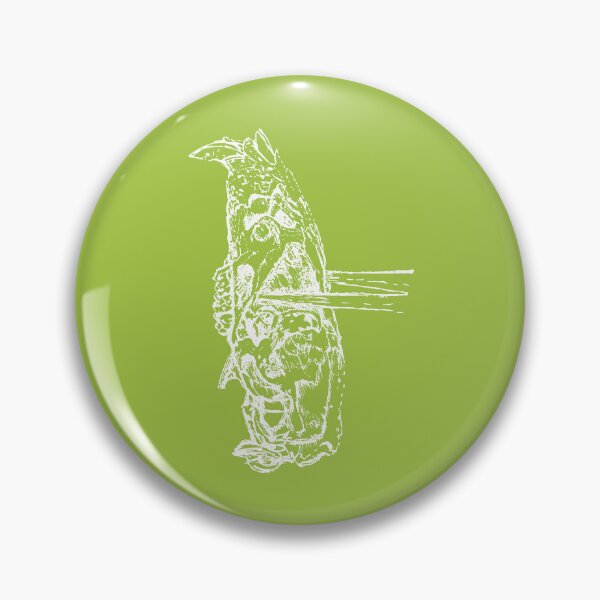 Item preview, Rat Skull & Skewers - Light Lines - (#A2C341) designed and sold by The Stippler Process.