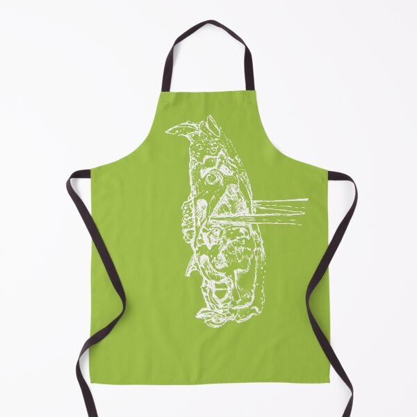 Item preview, Rat Skull & Skewers - Light Lines - (#A2C341) designed and sold by The Stippler Process.