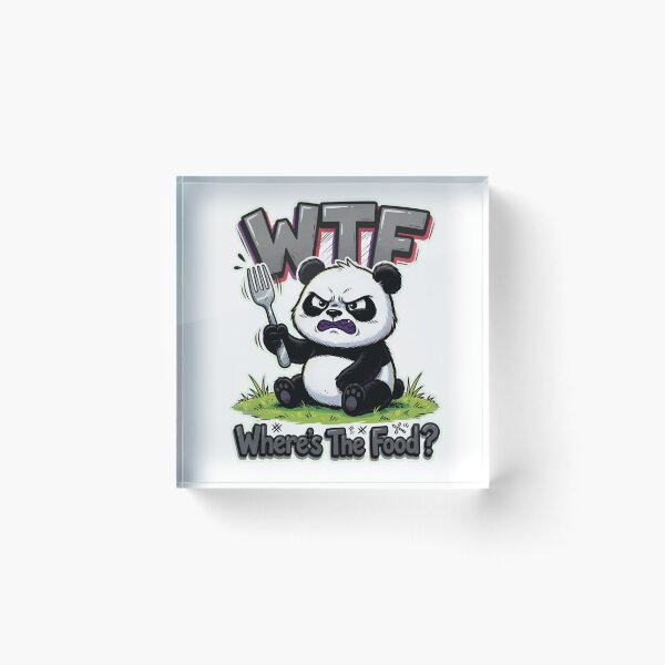Item preview, Grumpy Panda WTF Where's The Food designed and sold by TshirtsOnline-.