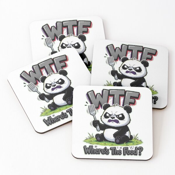 Item preview, Grumpy Panda WTF Where's The Food designed and sold by TshirtsOnline-.
