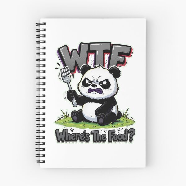 Item preview, Grumpy Panda WTF Where's The Food designed and sold by TshirtsOnline-.