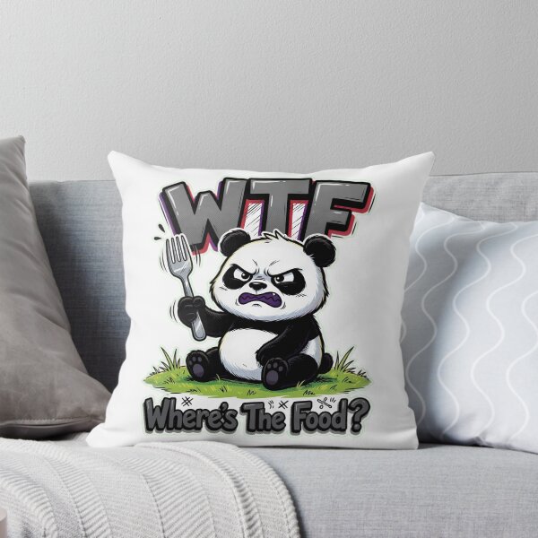 Item preview, Grumpy Panda WTF Where's The Food designed and sold by TshirtsOnline-.
