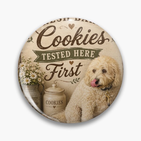 Item preview, Fresh Baked Cookies Tested Here First – Farmhouse Dog Kitchen Decor designed and sold by Kimberly Palmer.